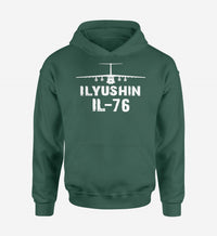 Thumbnail for ILyushin IL-76 & Plane Designed Hoodies