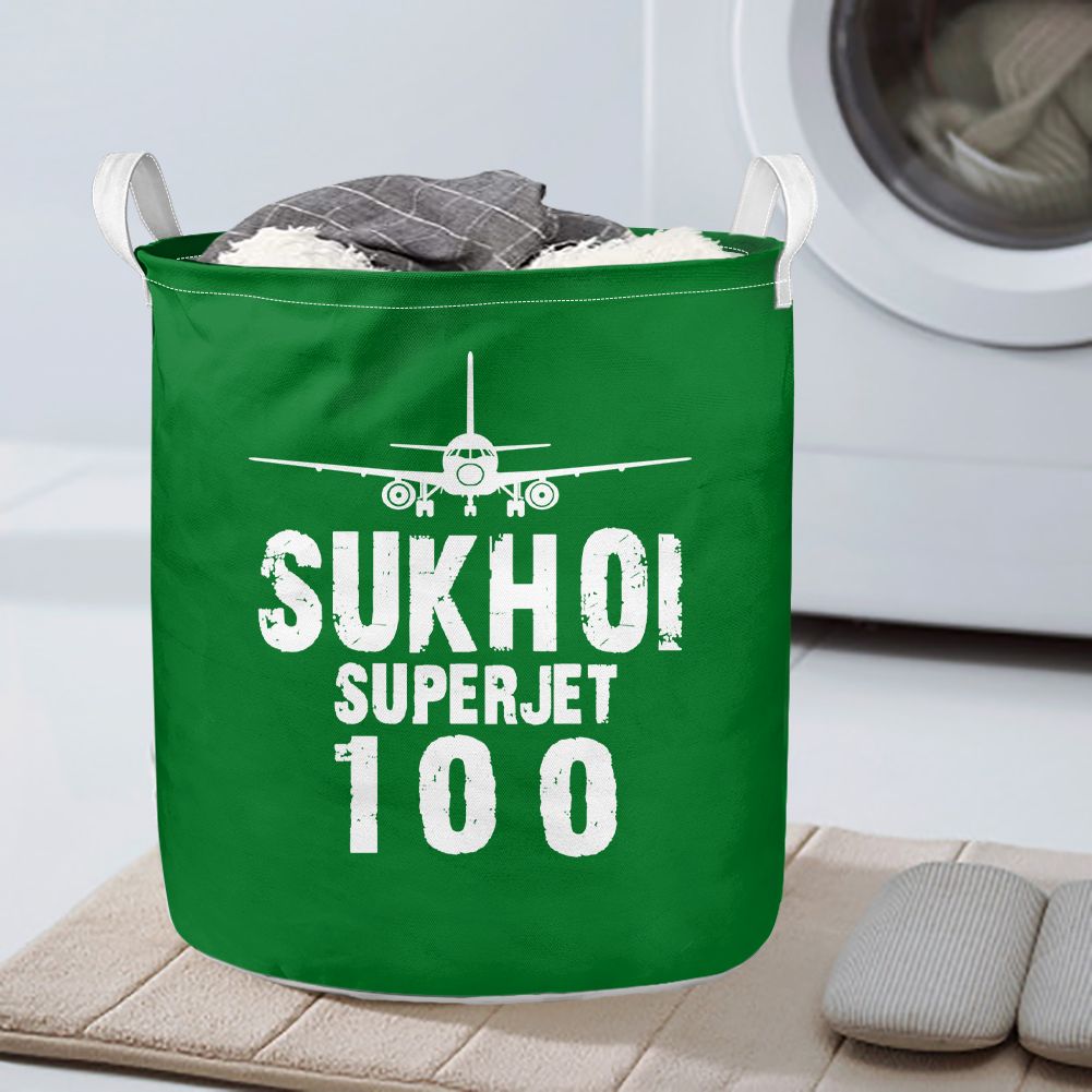 Sukhoi Superjet 100 & Plane Designed Laundry Baskets