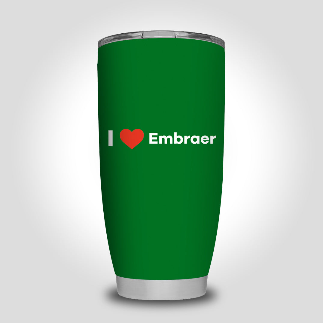 I Love Embraer Designed Tumbler Travel Mugs