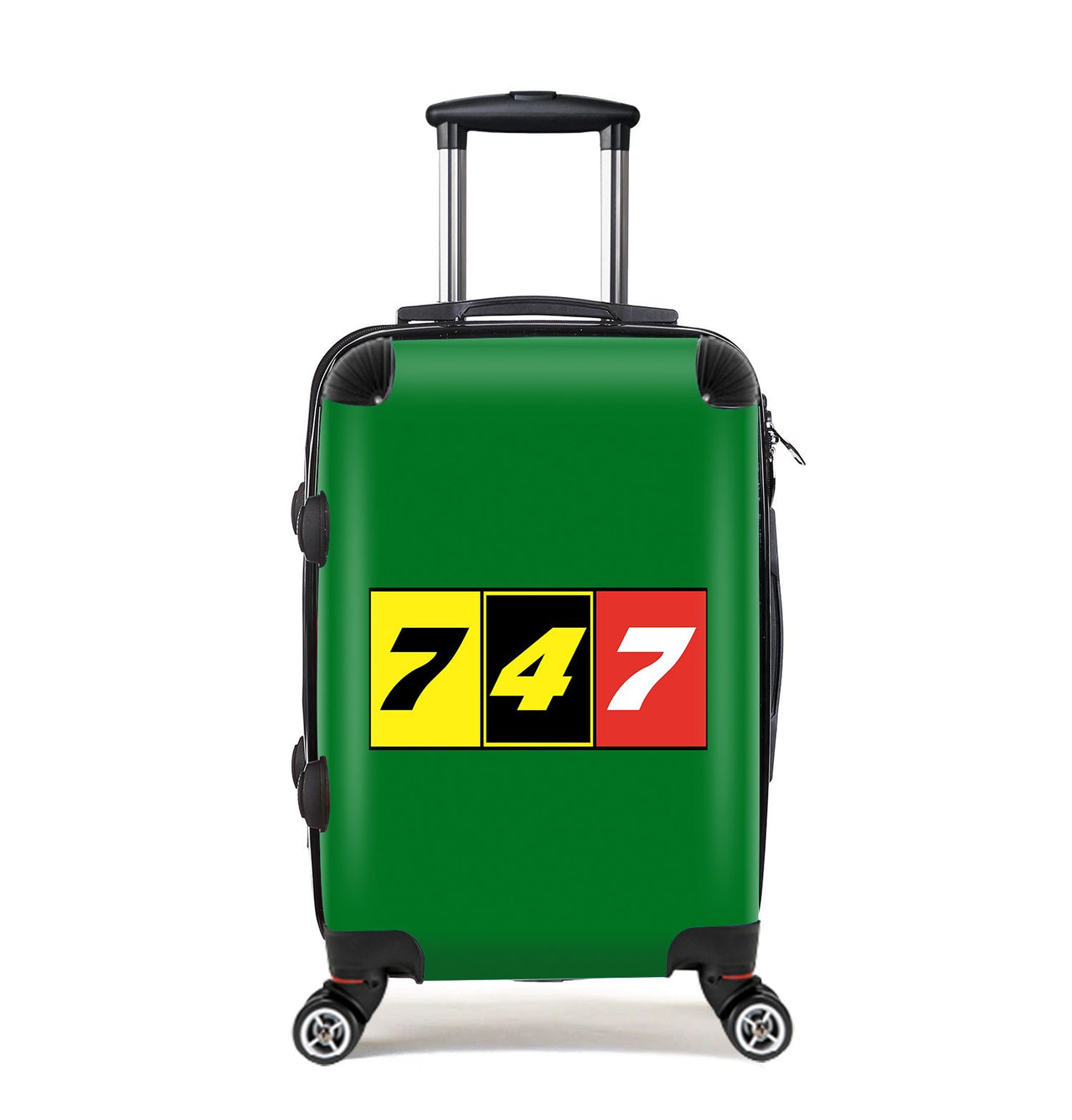 Flat Colourful 747 Designed Cabin Size Luggages