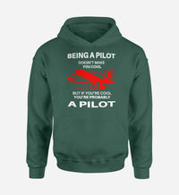 Thumbnail for If You're Cool You're Probably a Pilot Designed Hoodies