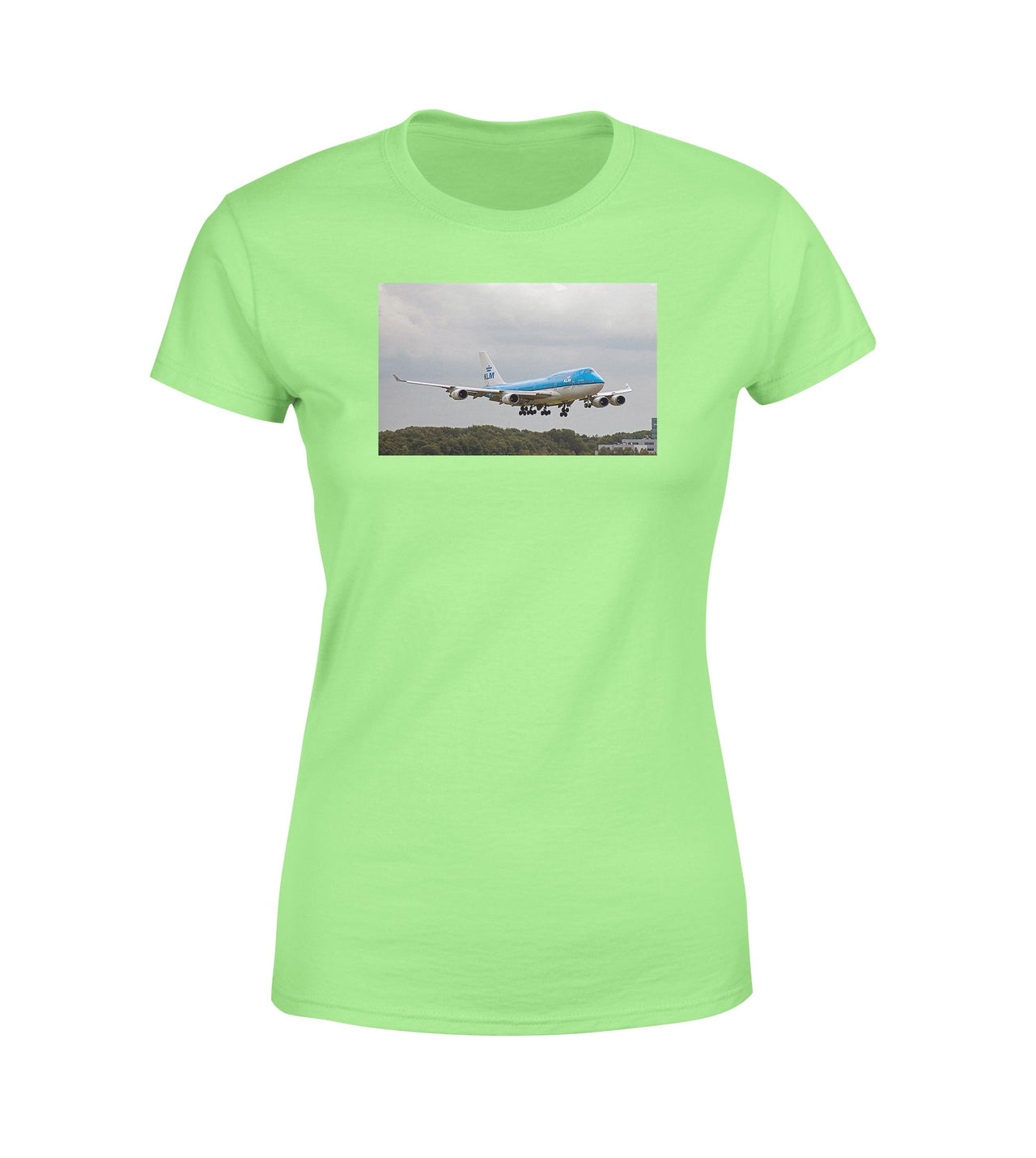 Landing KLM's Boeing 747 Designed Women T-Shirts