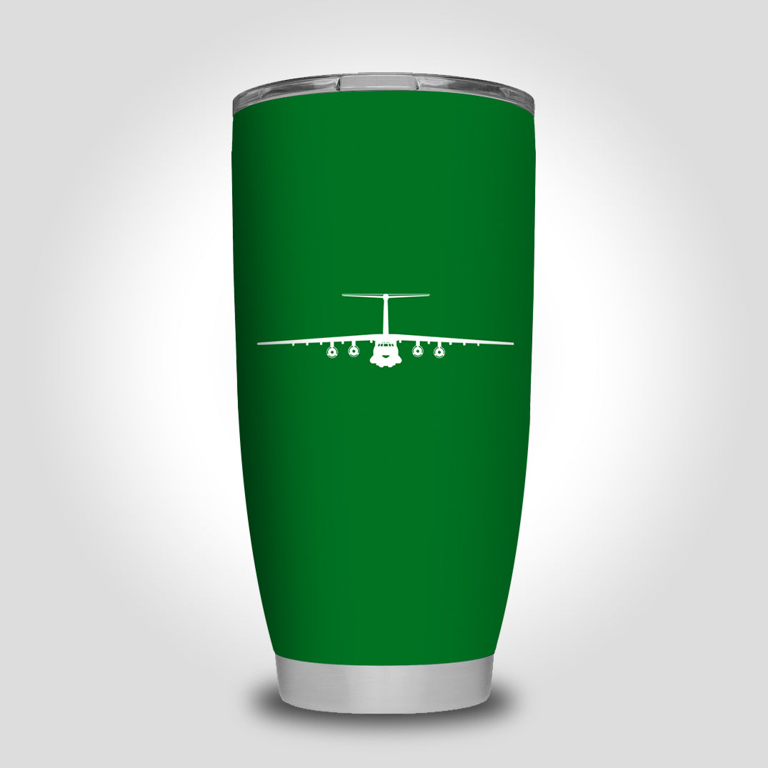 Ilyushin IL-76 Silhouette Designed Tumbler Travel Mugs
