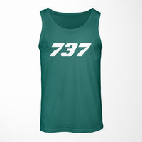 Thumbnail for 737 Flat Text Designed Tank Tops