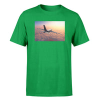 Thumbnail for Super Cruising Airbus A380 over Clouds Designed T-Shirts
