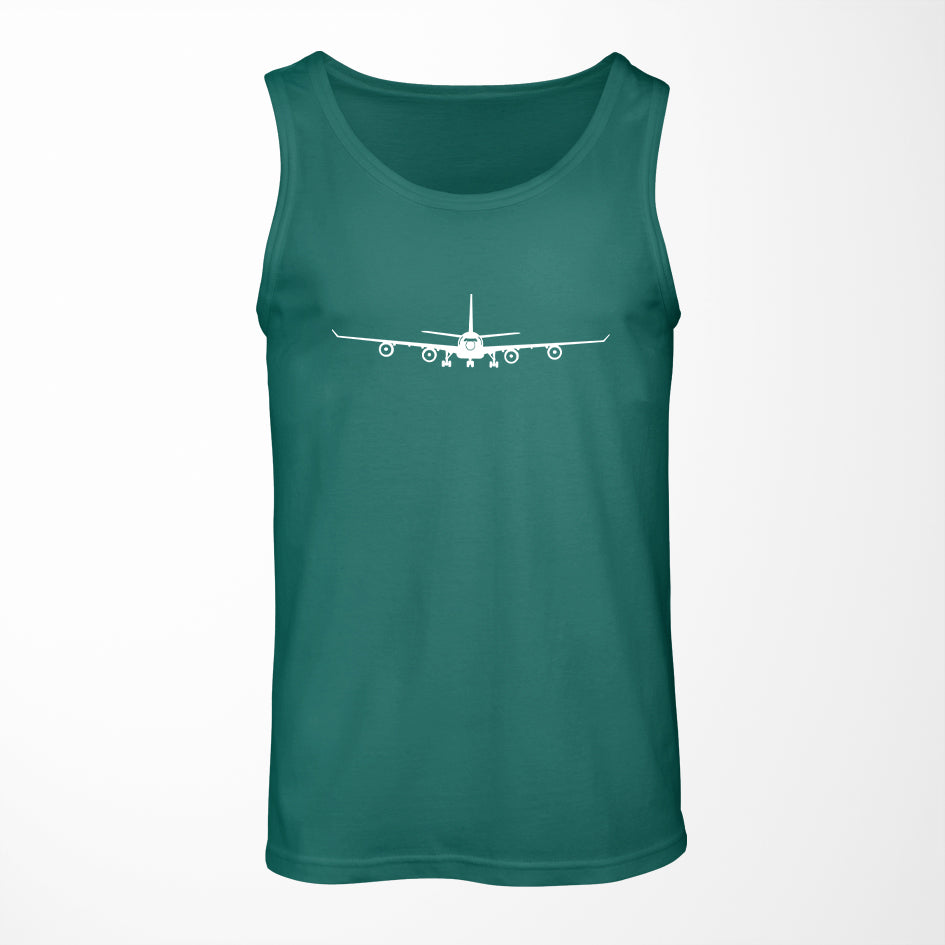 Airbus A340 Silhouette Designed Tank Tops