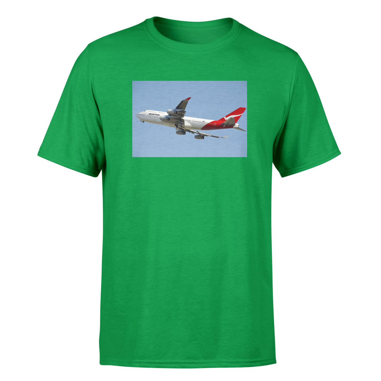 Departing Qantas Boeing 747 Designed T-Shirts