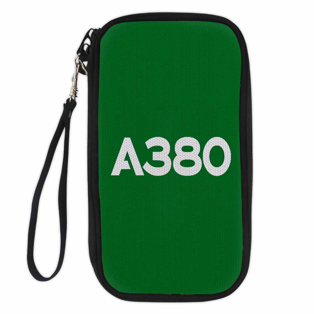 A380 Flat Text Designed Travel Cases & Wallets