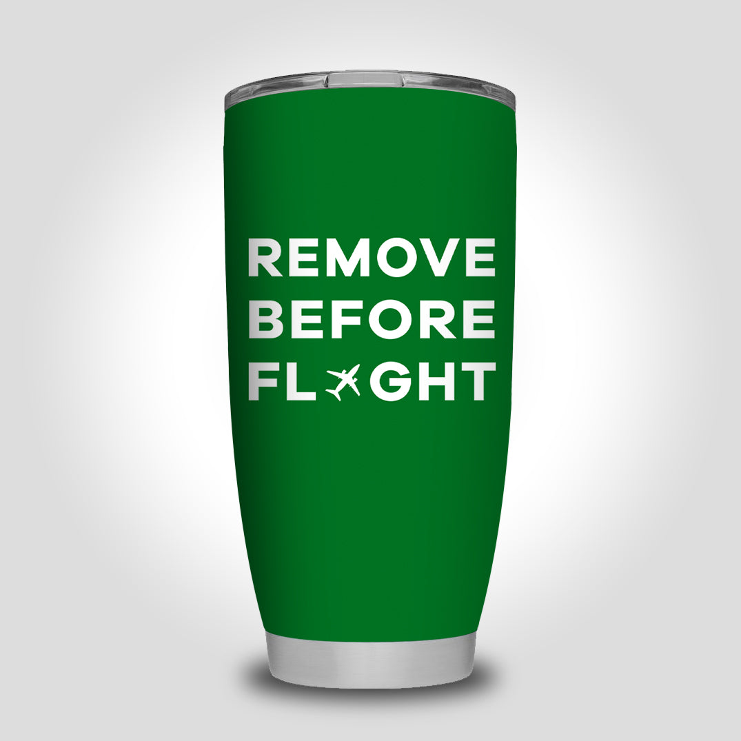 Remove Before Flight Designed Tumbler Travel Mugs