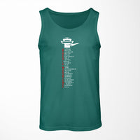 Thumbnail for Aviation Alphabet Designed Tank Tops