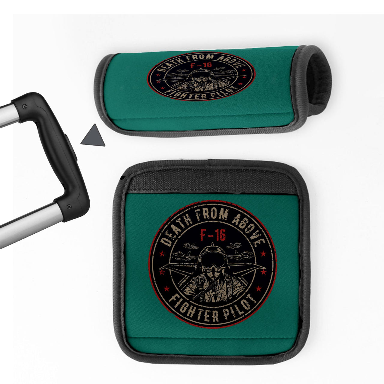 Fighter Jet 16 - Death From Above Designed Neoprene Luggage Handle Covers
