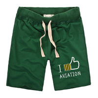 Thumbnail for I Like Aviation Designed Cotton Shorts