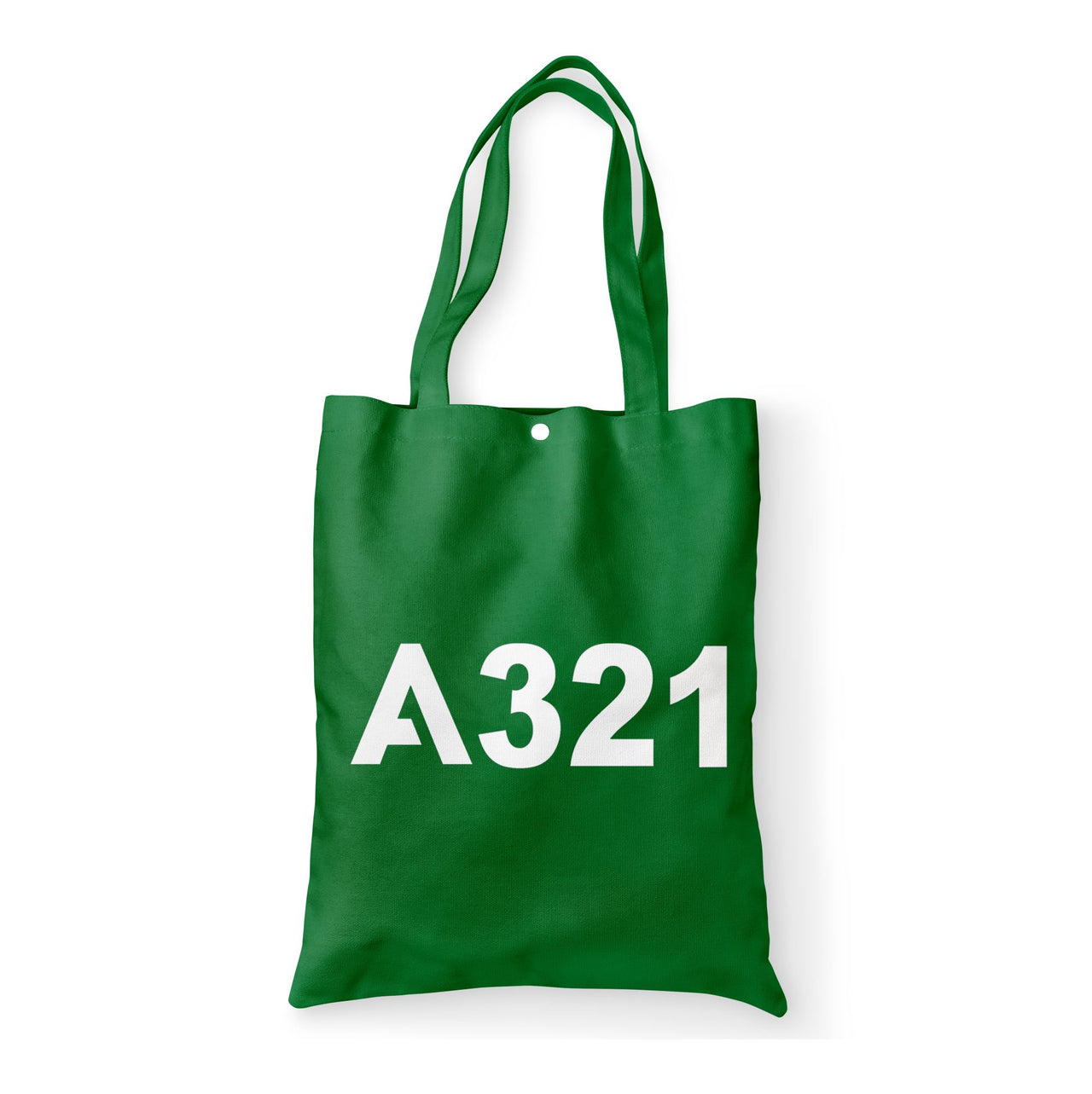 A321 Flat Text Designed Tote Bags