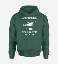 Thumbnail for People Fly Planes Pilots Fly Helicopters Designed Hoodies