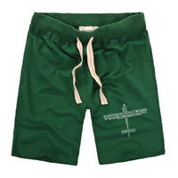 Thumbnail for Propeller Shape Aviation Alphabet Designed Cotton Shorts