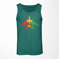 Thumbnail for Colourful 3 Airplanes Designed Tank Tops