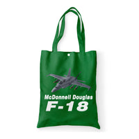 Thumbnail for The McDonnell Douglas F18 Designed Tote Bags