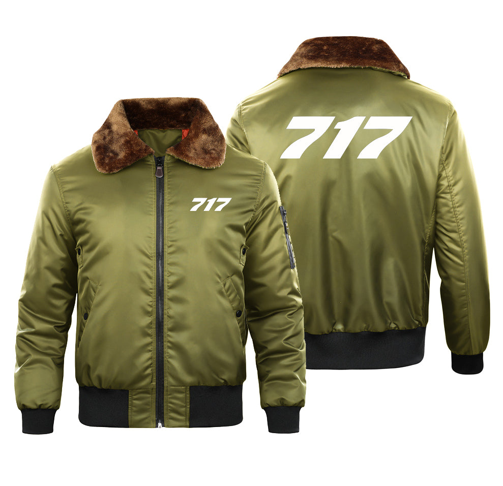 717 Flat Text Designed Special Bomber Jackets