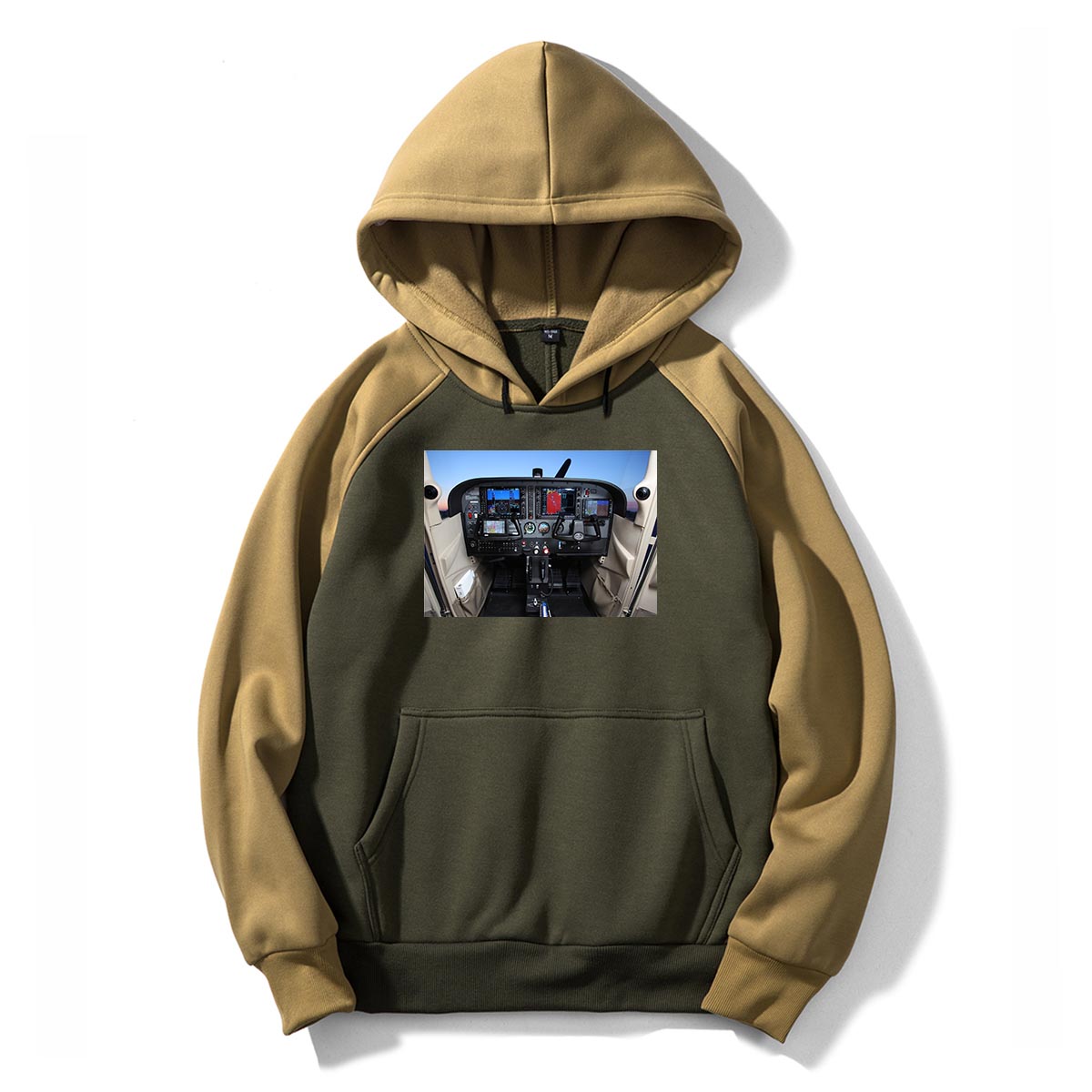 Cessna 172 Cockpit Designed Colourful Hoodies