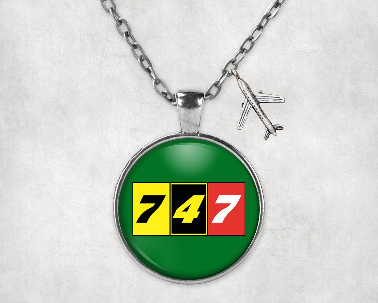 Flat Colourful 747 Designed Necklaces