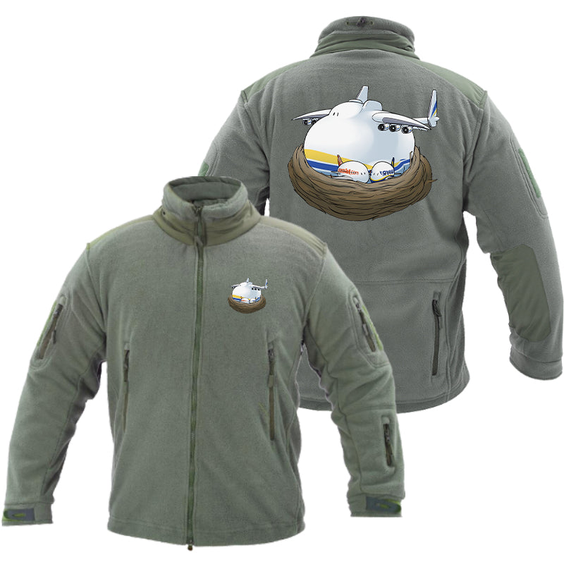 Antonov 225 Nesting Designed Fleece Military Jackets (Customizable)