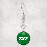 Thumbnail for 737 Flat Text Designed Earrings
