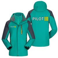 Thumbnail for Pilot & Stripes (3 Lines) Designed Thick Skiing Jackets