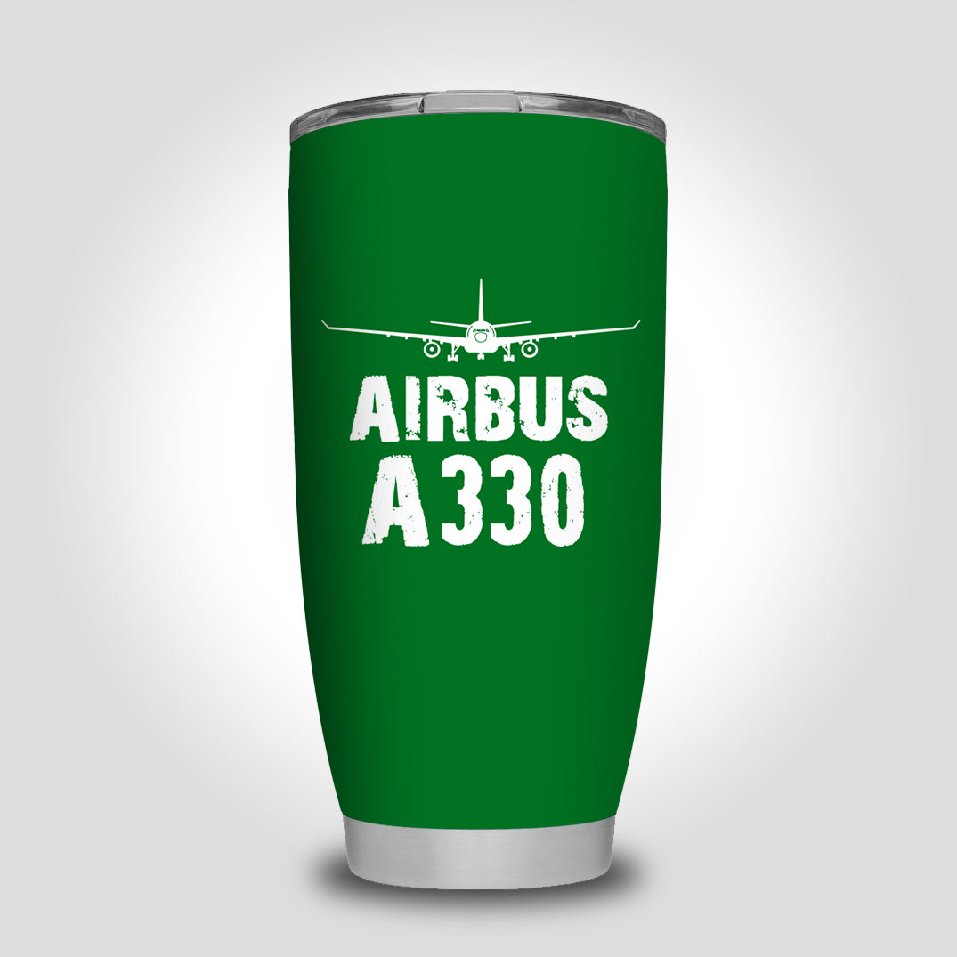 Airbus A330 & Plane Designed Tumbler Travel Mugs