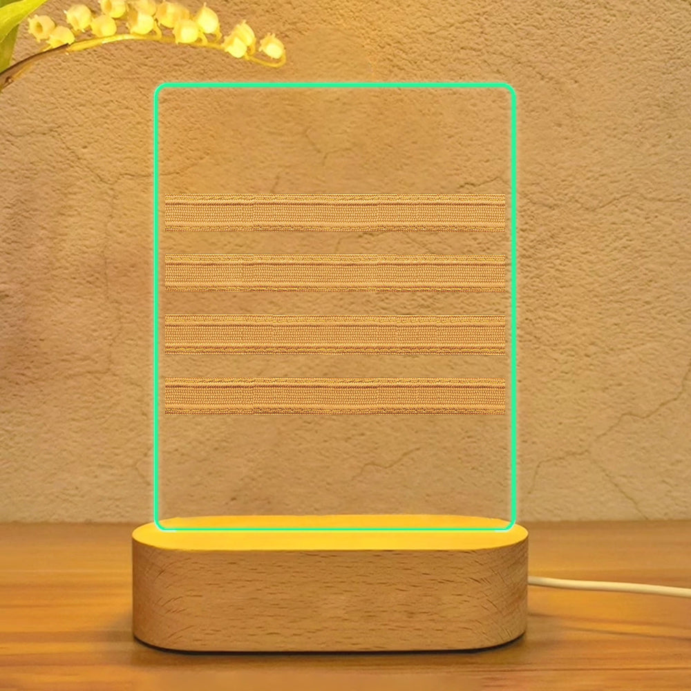 Pilot Epaulette 4 Lines Designed Night Lamp