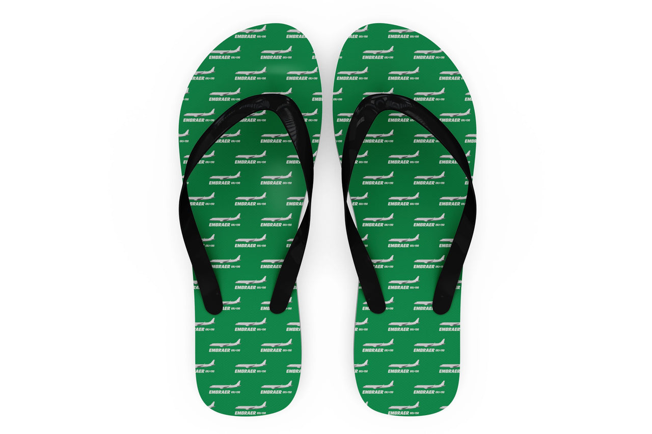The Embraer ERJ-190 Designed Slippers (Flip Flops)