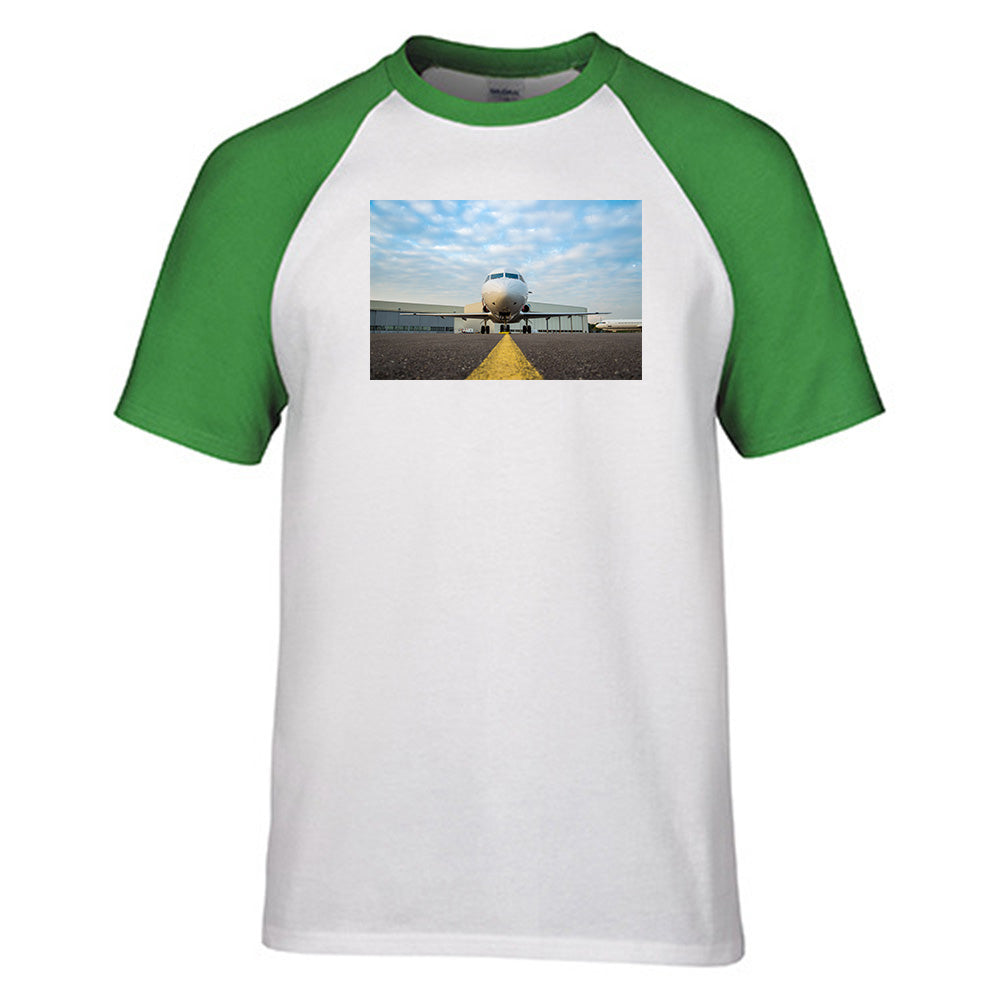 Face to Face with Beautiful Jet Designed Raglan T-Shirts