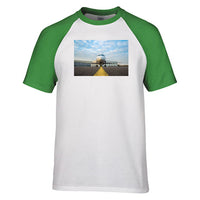 Thumbnail for Face to Face with Beautiful Jet Designed Raglan T-Shirts