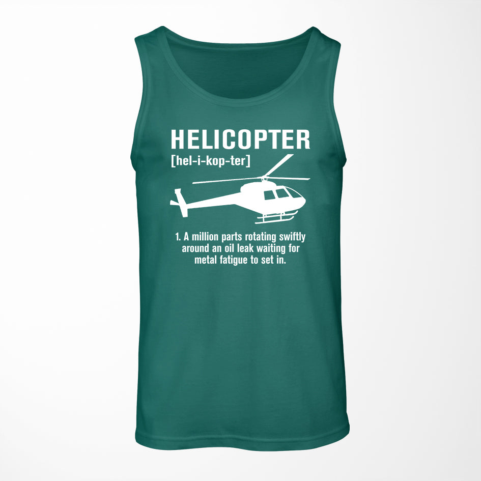 Helicopter [Noun] Designed Tank Tops