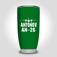Thumbnail for Antonov AN-26 & Plane Designed Tumbler Travel Mugs