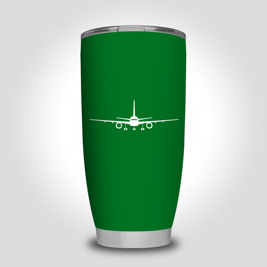 Boeing 757 Silhouette Designed Tumbler Travel Mugs