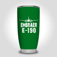 Thumbnail for Embraer E-190 & Plane Designed Tumbler Travel Mugs