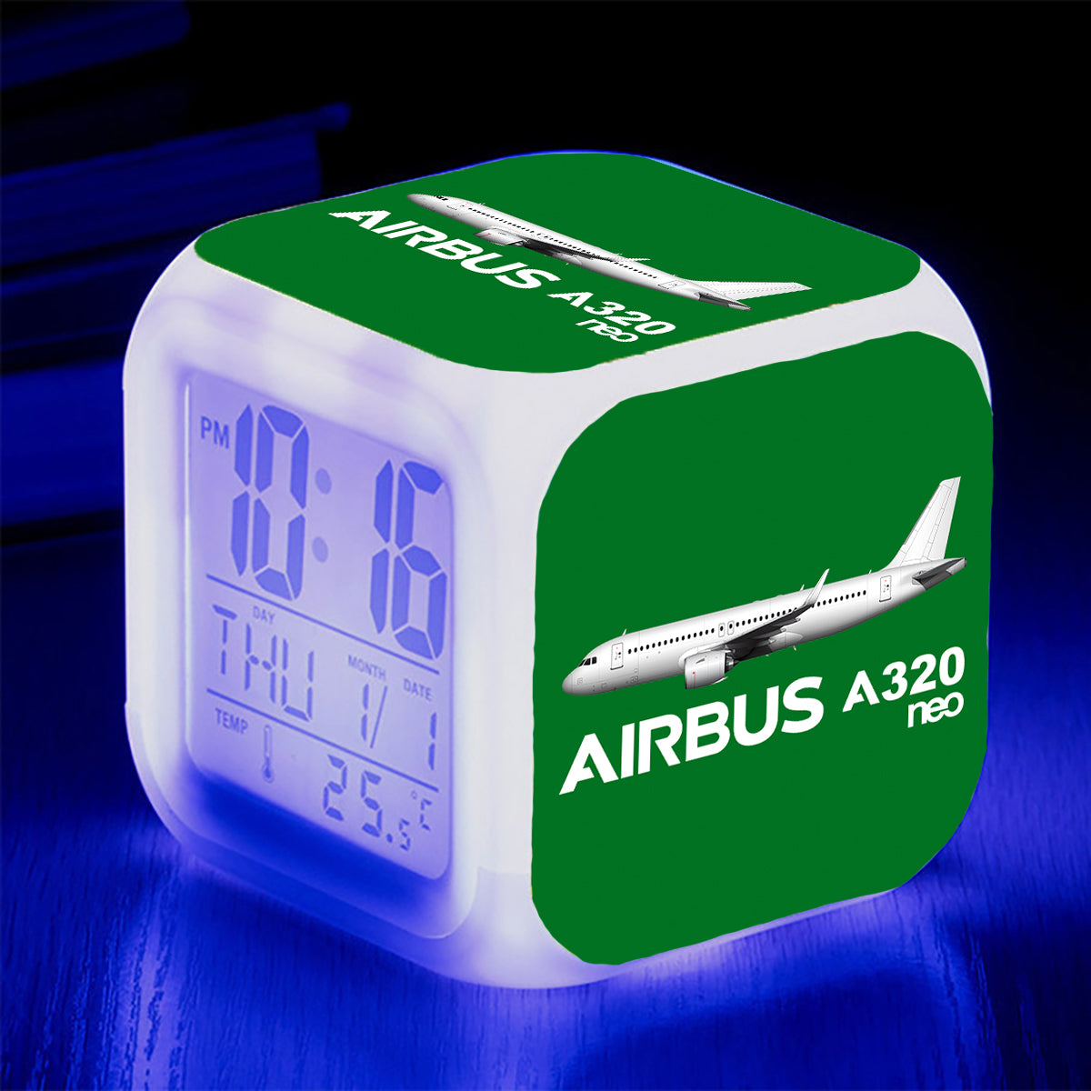 The Airbus A320Neo Designed "7 Colour" Digital Alarm Clock