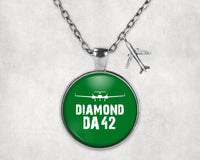 Thumbnail for Diamond DA42 & Plane Designed Necklaces
