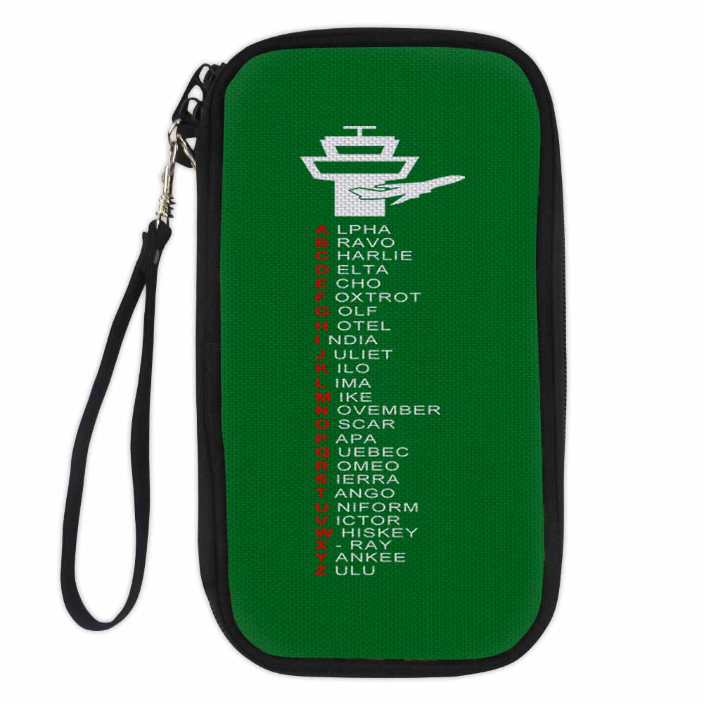 Aviation Alphabet Designed Travel Cases & Wallets