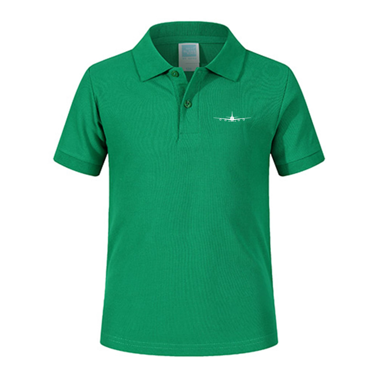 Boeing 747 Silhouette Designed Children Polo T-Shirts