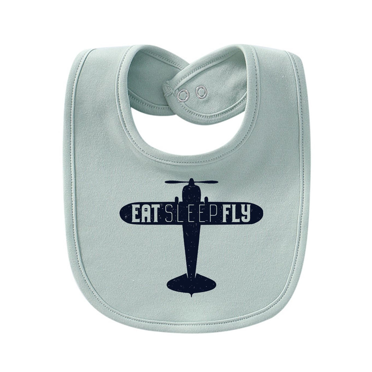 Eat Sleep Fly & Propeller Designed Baby Saliva & Feeding Towels