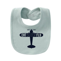 Thumbnail for Eat Sleep Fly & Propeller Designed Baby Saliva & Feeding Towels