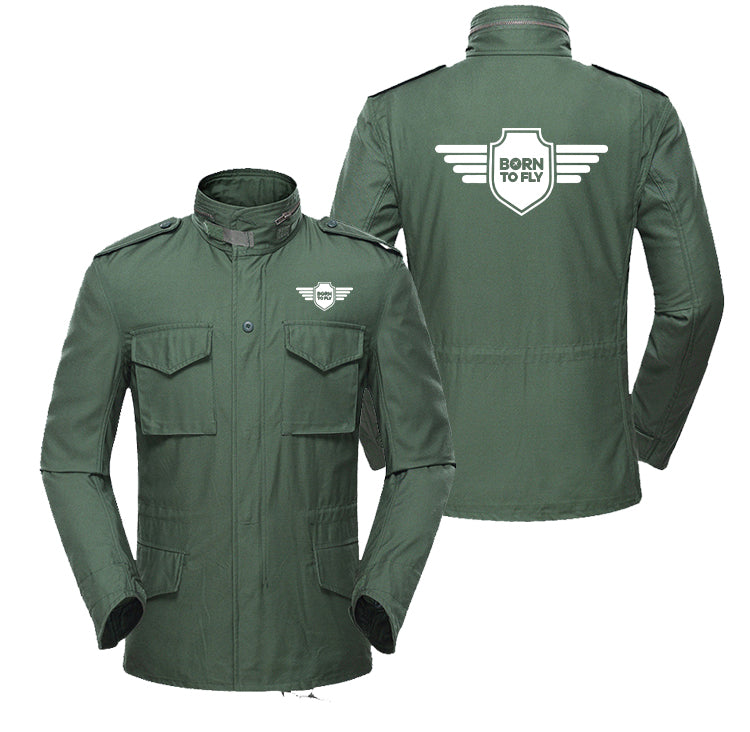 Born To Fly & Badge Designed Military Coats