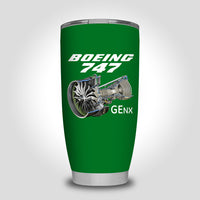 Thumbnail for Boeing 747 & GENX Engine Designed Tumbler Travel Mugs