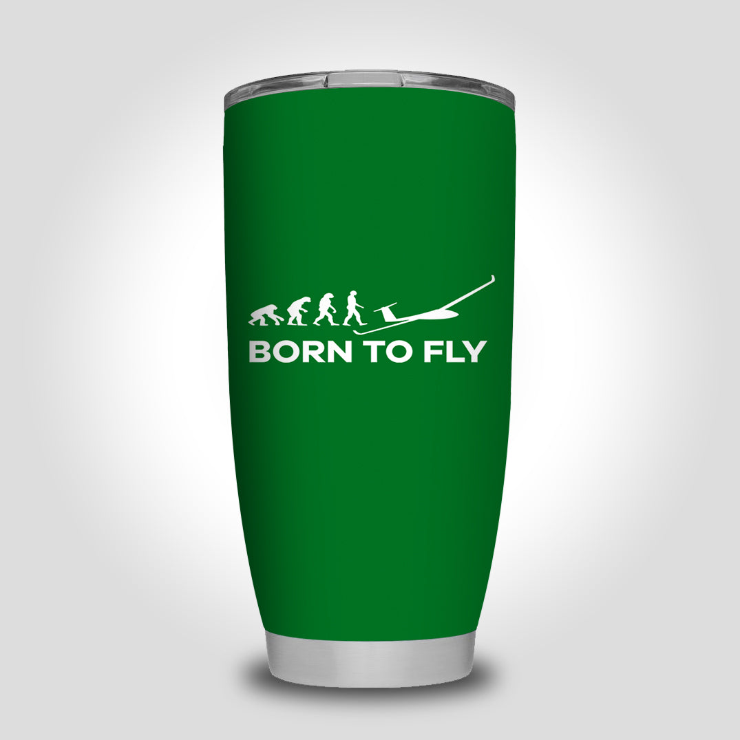 Born To Fly Glider Designed Tumbler Travel Mugs