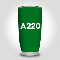 Thumbnail for A220 Flat Text Designed Tumbler Travel Mugs