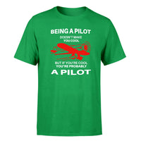 Thumbnail for If You're Cool You're Probably a Pilot Designed T-Shirts
