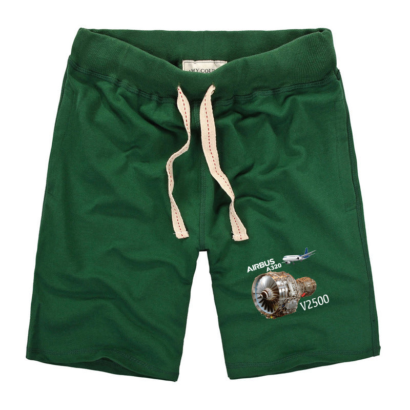 Airbus A320 & V2500 Engine Designed Cotton Shorts
