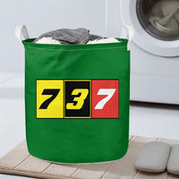 Thumbnail for Flat Colourful 737 Designed Laundry Baskets