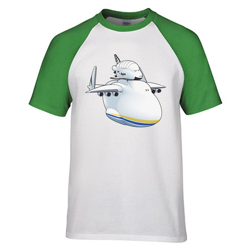 Antonov 225 And Buran Designed Raglan T-Shirts